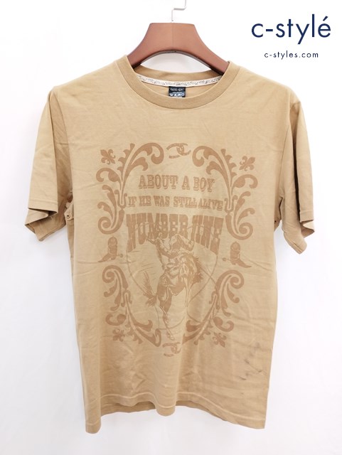 NUMBER (N)INE ナンバーナイン Tシャツ 半袖 2 ベージュ 07ss バード期 プリントT 綿100％ 日本製