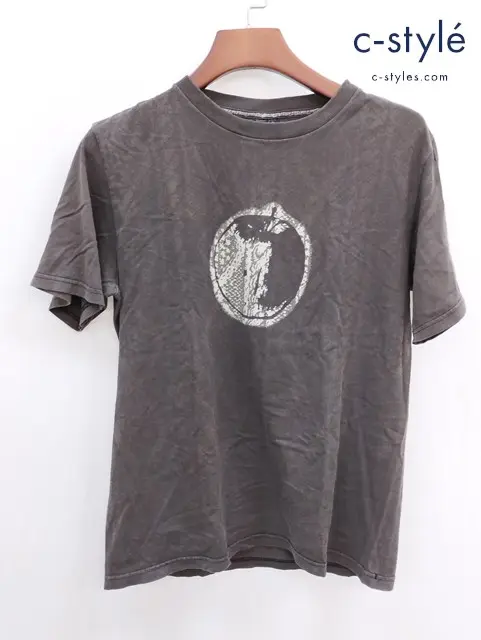 NUMBER (N)INE ナンバーナイン Tシャツ 半袖 2 ブラウン系 アップアップル バックプリントT 綿100％