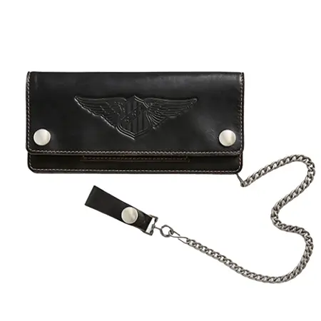 RRL(ダブルアールエル) 財布 レザー チェーン ウォレット