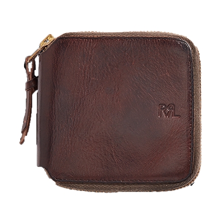 RRL(ダブルアールエル) 財布 レザー ジップ ウォレット