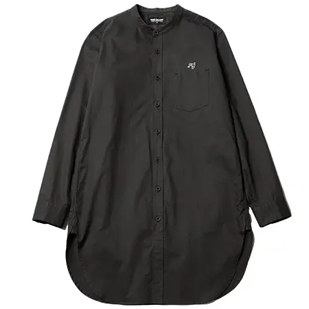 RUDE GALLERY(ルードギャラリー) シャツ LOGO EMB BAND COLLAR LONG SHIRT