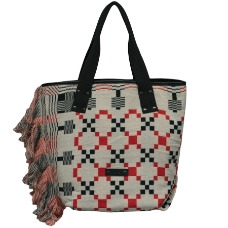 sacai(サカイ) バッグ Geometric Jacquard Tote L