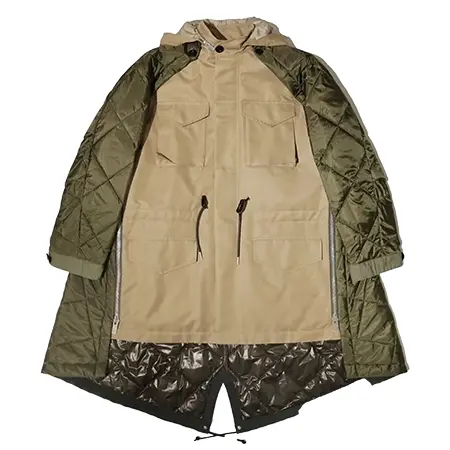 sacai(サカイ) コート Cotton Gabardine x Quilted Coat