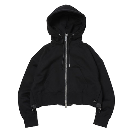 sacai(サカイ) パーカー s Sweat Jersey Hoodie -Black (SCW-235)