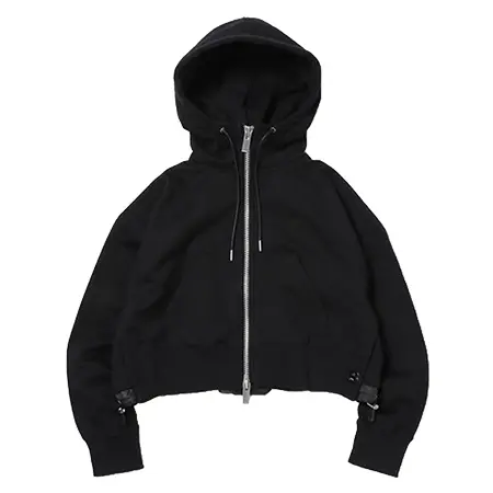 sacai(サカイ) パーカー s Sweat Jersey Hoodie -Black (SCW-235)