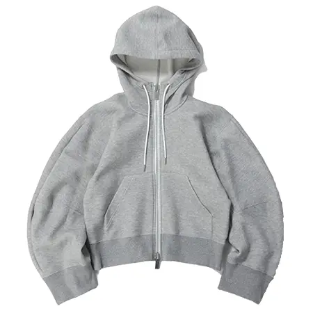 sacai(サカイ) パーカー Sponge Sweat Hoodie-L/GRAY(24-07394)