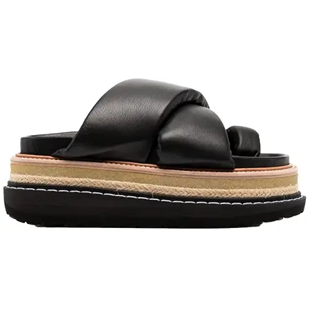 sacai(サカイ) サンダル パデッドレザー サンダル