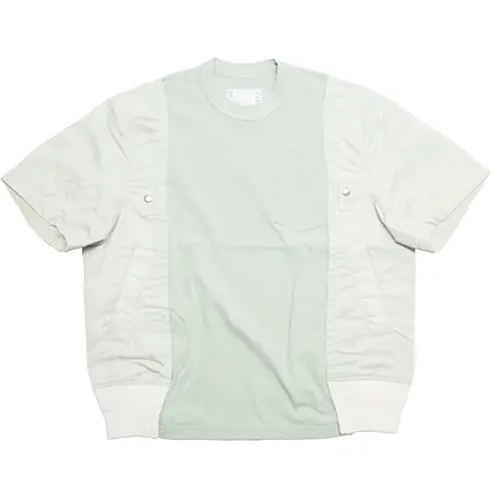 sacai(サカイ) Tシャツ Nylon Twill × Cotton Jersey T-Shirt