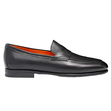 Santoni(サントーニ) ローファー メンズ レザー Carlo ローファー ブラック