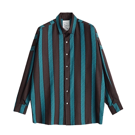 SHAREEF(シャリーフ) シャツ STRIPE JQ L/S SHIRTS