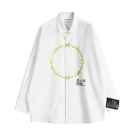 SHAREEF(シャリーフ) シャツ “BARBED WIRE”emb. L/S SHIRTS