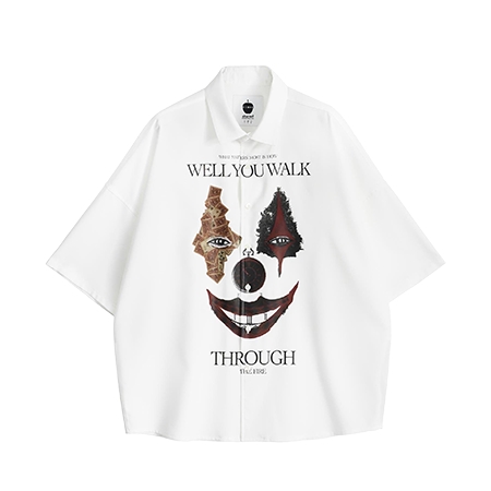 SHAREEF(シャリーフ) シャツ “CLOWN” PT S/S SHIRTS