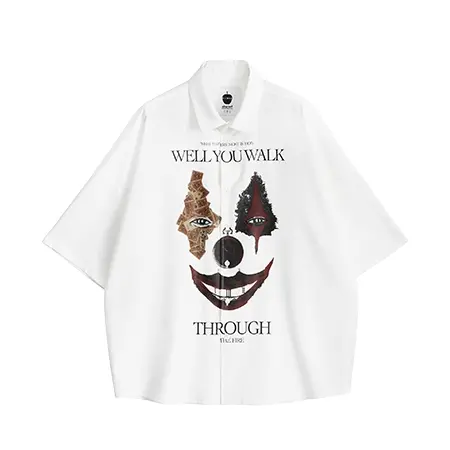 SHAREEF(シャリーフ) シャツ “CLOWN” PT S/S SHIRTS