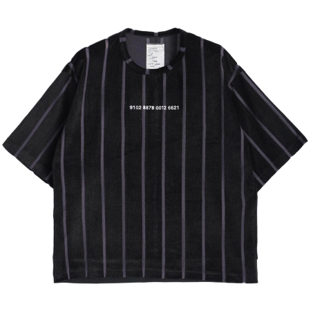 SHAREEF(シャリーフ) Tシャツ STRIPE VELOR S/S PO