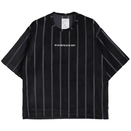 SHAREEF(シャリーフ) Tシャツ STRIPE VELOR S/S PO