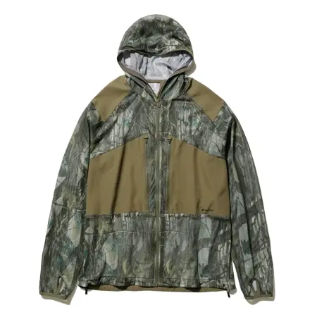 Snow Peak(スノーピーク) パーカー Printed Insect Shield Mesh Jacket M Khaki