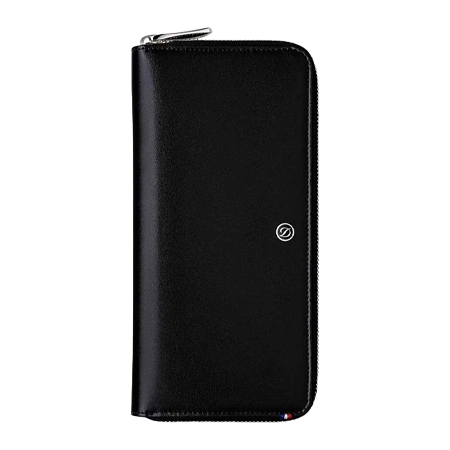 S.T.Dupont(デュポン) 財布 ラインD 長財布 ジッパー小銭入れ付 13CC ブラック