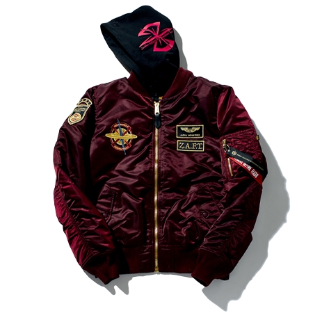 STRICT-G×ALPHA INDUSTRIES(ストリクトジー×アルファインダストリーズ) MA-1 NATUS『機動戦士ガンダムSEED』アスラン・ザラモデル