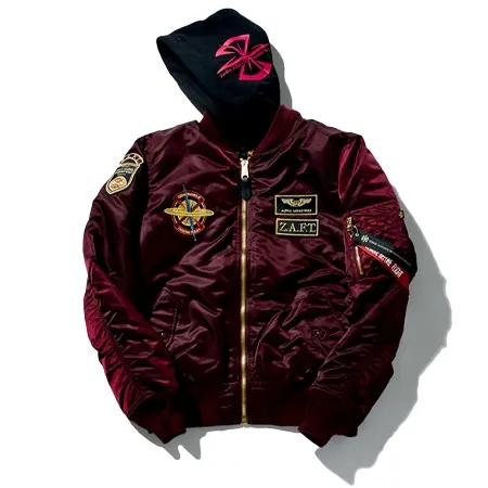 STRICT-G×ALPHA INDUSTRIES(ストリクトジー×アルファインダストリーズ) MA-1 NATUS『機動戦士ガンダムSEED』アスラン・ザラモデル