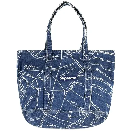 Supreme(シュプリーム) バッグ Gonz Map デニム トートバッグ