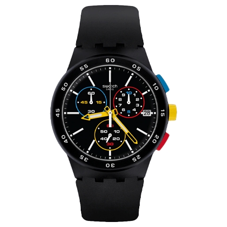 swatch(スウォッチ) クロノグラフ BAU SWATCH BLACK-ONE