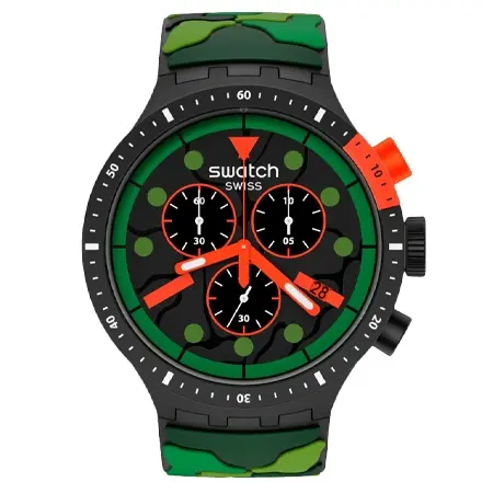 swatch(スウォッチ) クロノグラフ MONTHLY DROPS ESCAPEJUNGLE