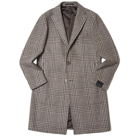 TAGLIATORE(タリアトーレ) コート ウールカシミアライトツィードグレンチェックチェスターフィールドコート
