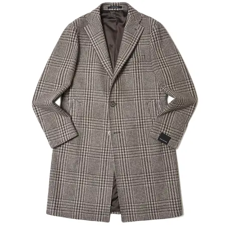 TAGLIATORE(タリアトーレ) コート ウールカシミアライトツィードグレンチェックチェスターフィールドコート