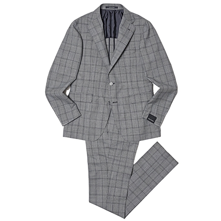 TAGLIATORE(タリアトーレ) スーツ VESVIOヴェスビオ ウールグレンチェック2B1プリーツスーツ