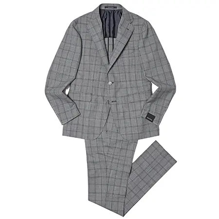 TAGLIATORE(タリアトーレ) スーツ VESVIOヴェスビオ ウールグレンチェック2B1プリーツスーツ