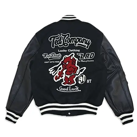 TEDMAN(テッドマン) スタジャン メルトン×レザースタジアムジャケット TDJ-22000