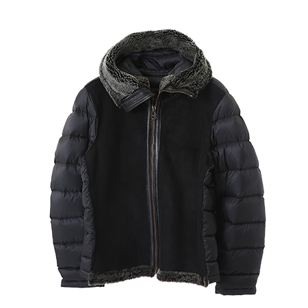 TEN-C(テンシー) ダウン SHEARLING HOODED LINER WITH POCKET SHEARLING