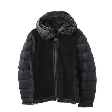 TEN-C(テンシー) ダウン SHEARLING HOODED LINER WITH POCKET SHEARLING