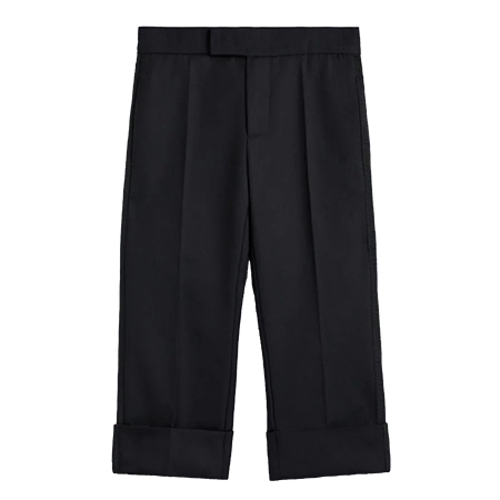 Thom Browne(トムブラウン) キッズ クラシック ツイル バックストラップ トラウザー