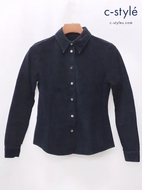 MIU MIU ミュウミュウ コーディロイシャツ 40 ブラック イタリア製