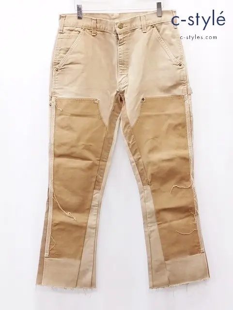 Carhartt カーハート パンツ 33×36 ベージュ 14306 コットン