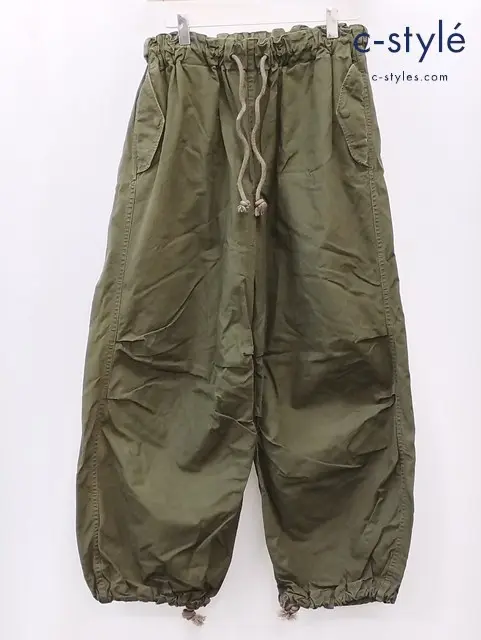 45R フォーティーファイブアール カーゴパンツ 2 カーキ コットン ウエストゴム レディース