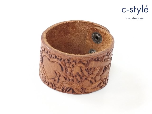 NUMBER (N)INE ナンバーナイン レザーバングル ブラウン