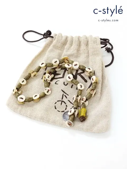 HENRY CUIR アンリークイール ブレスレット マルチカラー ブラスビーズ BRACELET レディース