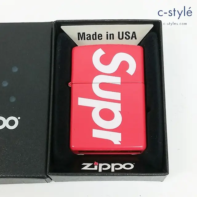 Zippo ジッポー オイルライター Supreme Logo Zippo ロゴジッポ 18 レッド 喫煙具