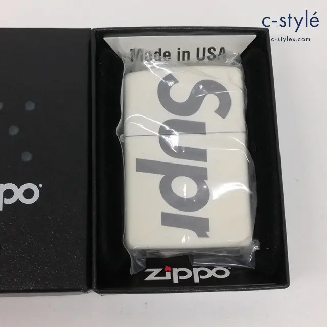 Zippo ジッポー オイルライター Supreme Logo Zippo ロゴジッポ 19 ホワイト系 喫煙具