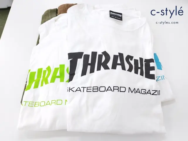 THRASHER スラッシャー 半袖 Tシャツ XL 計5点 カーキ ホワイト クルーネック