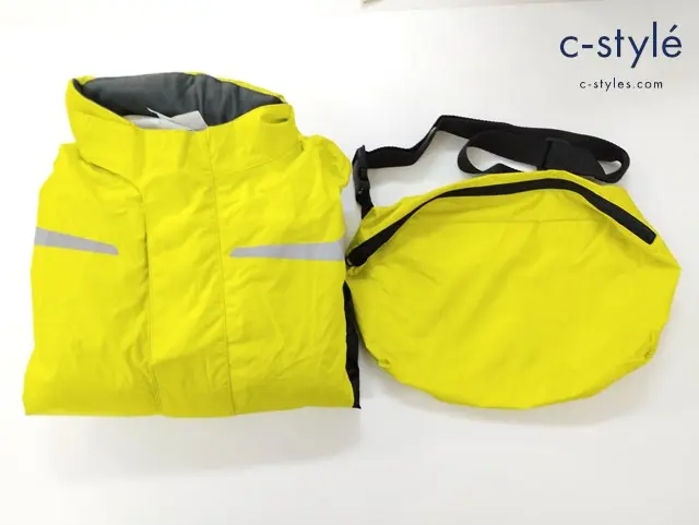 BMW Motorrad ビーエムダブリューモトラッド レインオーバーオール S イエロー 収納ポーチ付き