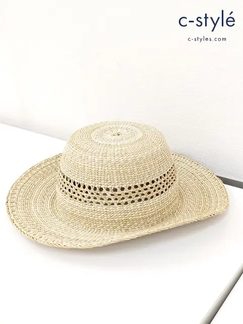 45R フォーティーファイブアール パナマ帽 ベージュ かご編みハット 帽子 7049112 レディース