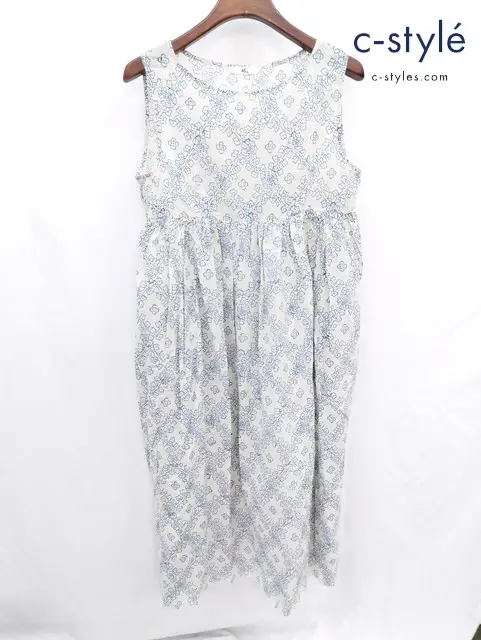 45R フォーティーファイブアール ワンピース 0 ホワイト系 フラワー 5065075 日本製 レディース