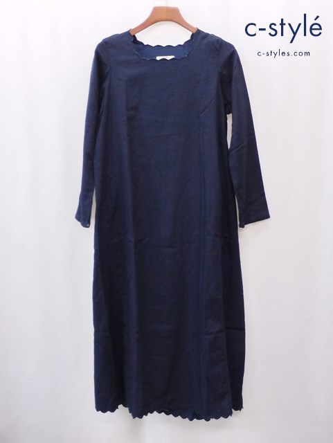 45R フォーティーファイブアール 藍染ワンピース 2 インディゴ コットン100%