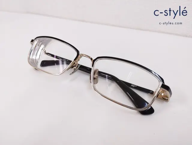 999.9 フォーナインズ メガネ 54□17 137 ゴールド×ブラック S-291T 109014B