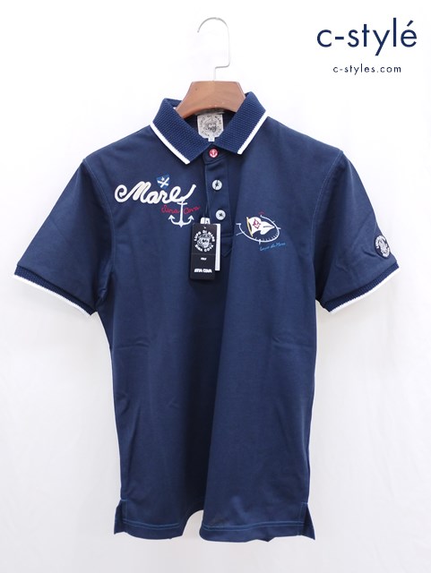 SINA COVA シナコバ 半袖ポロシャツ M ネイビー 21110540