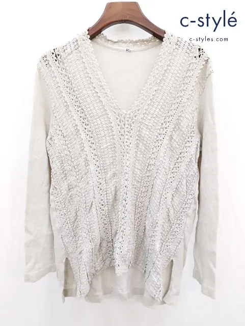 45R フォーティーファイブアール 長袖シャツ 4 アイボリー コットン100% レディース