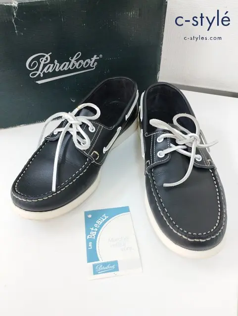 Paraboot パラブーツ ローファー 8・1/2 ブラック BARTH MARINE 780019